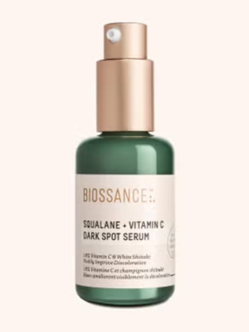 Biossance Squalane + Vitamin C Dark Spot Serum fade spots + prevent new ones